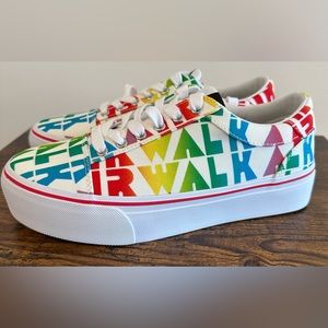 Airwalk Women’s Alya-J Rainbow Print Sneakers NWT Various Sizes